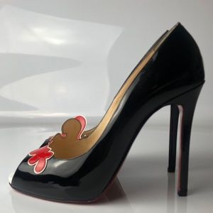 Christian Louboutin Peep Cloud 120 Pumps 38.5